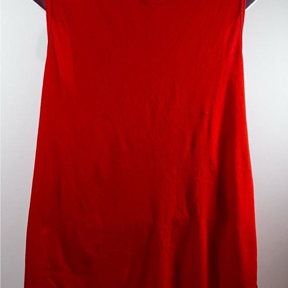 Disney World Parks Embroidered Stitched Mickey Mouse Orange Tank Top L Authentic - Picture 4 of 9